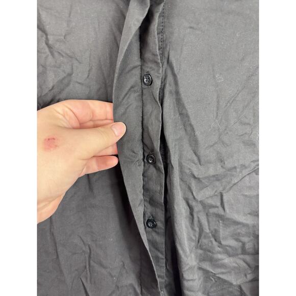 Eloquii Plus Sz 24 Black Button Up Open Sides Capsule Midi Dress Open Back - Picture 3 of 8